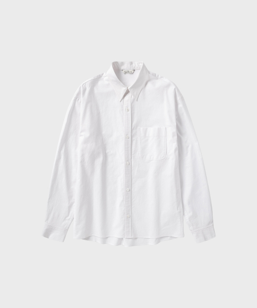 NONBLANK(ノンブランク)の「オックスフォードクロップLSシャツ_ホワイト(シャツ/ブラウス・メンズ・ホワイト・MEDIUM/LARGE/X-LARGE/SMALL)」の1枚目の写真