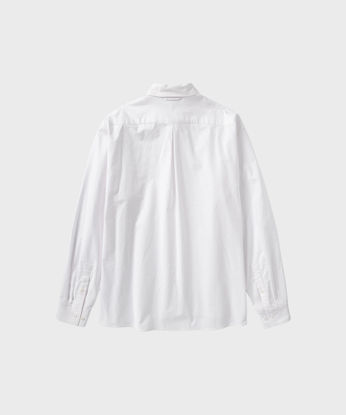 NONBLANK(ノンブランク)の「オックスフォードクロップLSシャツ_ホワイト(シャツ/ブラウス・メンズ・ホワイト・MEDIUM/LARGE/X-LARGE/SMALL)」の2枚目の写真