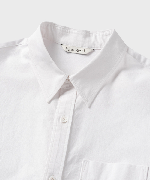 NONBLANK(ノンブランク)の「オックスフォードクロップLSシャツ_ホワイト(シャツ/ブラウス・メンズ・ホワイト・MEDIUM/LARGE/X-LARGE/SMALL)」の3枚目の写真