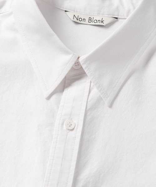 NONBLANK(ノンブランク)の「オックスフォードクロップLSシャツ_ホワイト(シャツ/ブラウス・メンズ・ホワイト・MEDIUM/LARGE/X-LARGE/SMALL)」の4枚目の写真