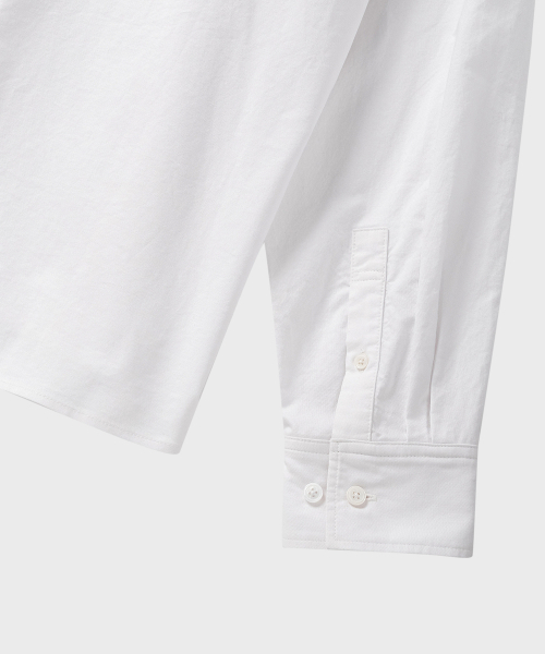 NONBLANK(ノンブランク)の「オックスフォードクロップLSシャツ_ホワイト(シャツ/ブラウス・メンズ・ホワイト・MEDIUM/LARGE/X-LARGE/SMALL)」の6枚目の写真