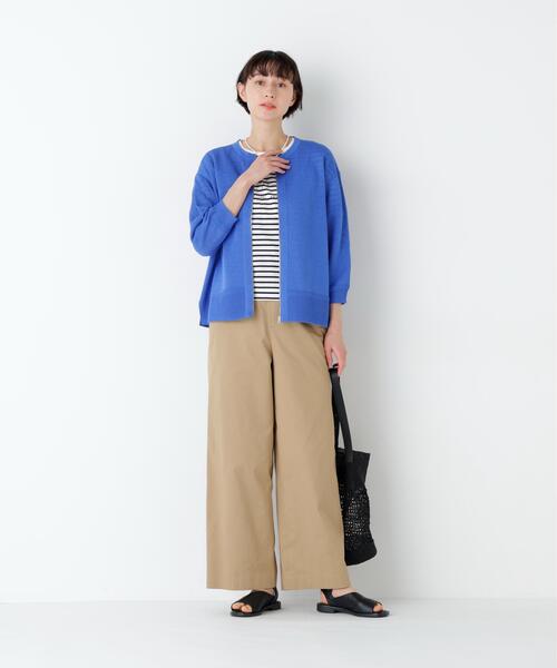 human woman(ヒューマンウーマン)の「◆【ウォッシャブル/4サイズ展開】ライトチノセミワイドパンツ(その他パンツ・レディース・ベージュ・MEDIUM/SMALL/X-SMALL/LARGE)」の8枚目の写真