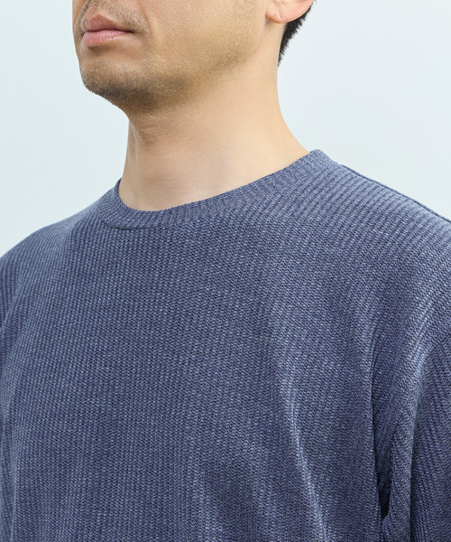 MEN'S MELROSE(メンズメルローズ)の「リンクスストライプスタンダードTシャツ(Tシャツ/カットソー・メンズ・グレー/ネイビー/ブラック/ブラウン・3/2)」の14枚目の写真