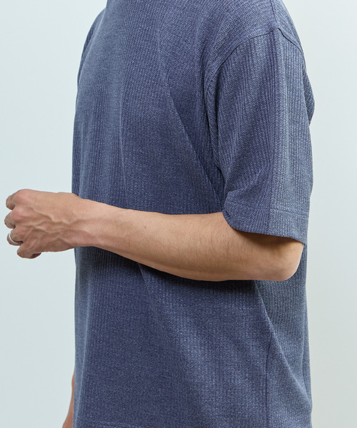 MEN'S MELROSE(メンズメルローズ)の「リンクスストライプスタンダードTシャツ(Tシャツ/カットソー・メンズ・グレー/ネイビー/ブラック/ブラウン・3/2)」の15枚目の写真