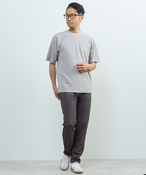 MEN'S MELROSE(メンズメルローズ)の「リンクスストライプスタンダードTシャツ(Tシャツ/カットソー・メンズ・グレー/ネイビー/ブラック/ブラウン・3/2)」の22枚目の写真