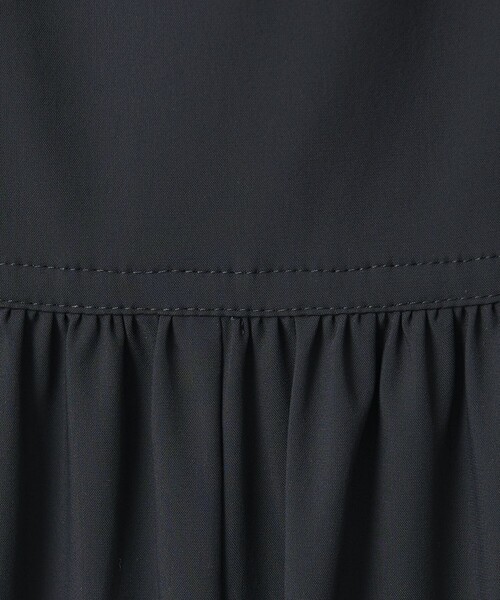 BEAUTY&YOUTH UNITED ARROWS（ビューティーアンドユースユナイテッドアローズ）の「【WEB限定 Wardrobe DAILY MINIMAL】ギャザーノースリーブ オールインワン 接触冷感 UVカット はっ水（つなぎ/オールインワン・レディース・ブラック/ダークブラウン・M/S）」の12枚目の写真