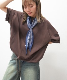 【全色待望の再入荷!!】ギャザーヘムショートスリーブT