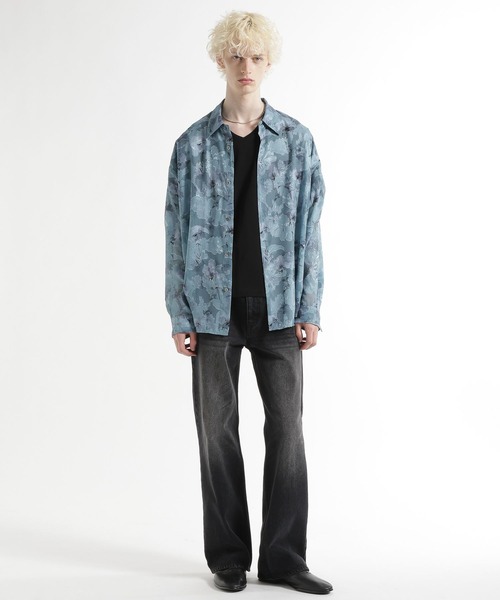 HARE(ハレ)の「【WEB限定 接触冷感】ユルネックVネックカット(HARE)(Tシャツ/カットソー・メンズ・ホワイト/ブラック/グレー・SMALL/MEDIUM)」の7枚目の写真