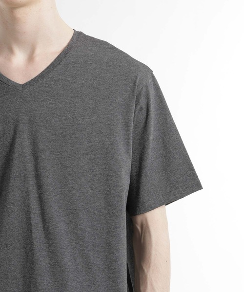 HARE(ハレ)の「【WEB限定 接触冷感】ユルネックVネックカット(HARE)(Tシャツ/カットソー・メンズ・ホワイト/ブラック/グレー・SMALL/MEDIUM)」の17枚目の写真
