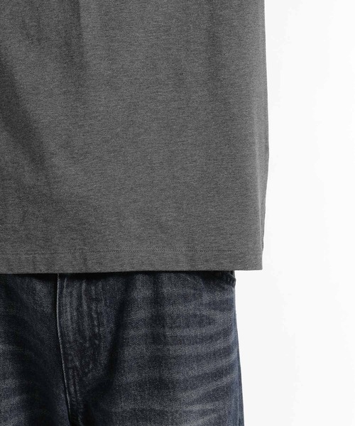 HARE(ハレ)の「【WEB限定 接触冷感】ユルネックVネックカット(HARE)(Tシャツ/カットソー・メンズ・ホワイト/ブラック/グレー・SMALL/MEDIUM)」の18枚目の写真