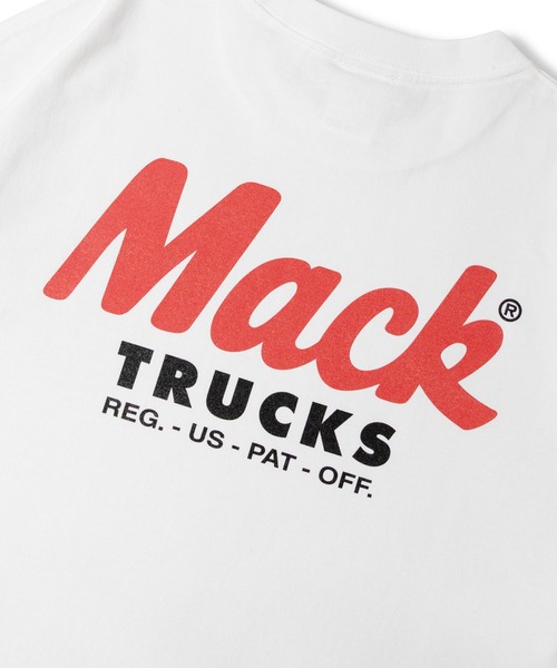 HOUSTON(ヒューストン)の「HOUSTON-MACKTRUCKS HEAVYWEIGHT PT TEE②(Tシャツ/カットソー・メンズ・ブラック/ホワイト・L/M)」の8枚目の写真