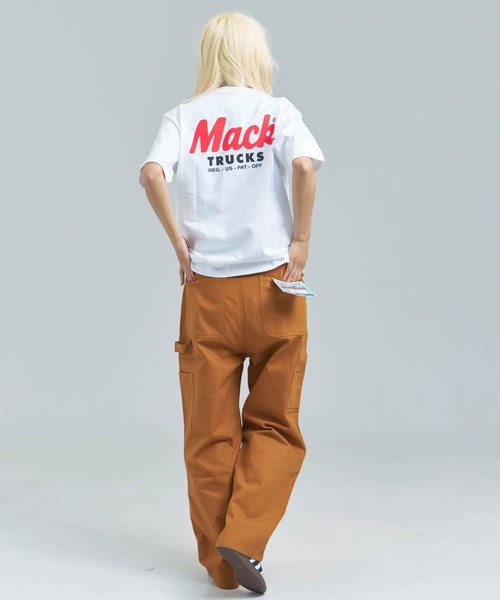 HOUSTON(ヒューストン)の「HOUSTON-MACKTRUCKS HEAVYWEIGHT PT TEE②(Tシャツ/カットソー・メンズ・ブラック/ホワイト・L/M)」の10枚目の写真