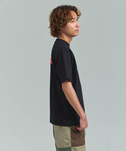 HOUSTON(ヒューストン)の「HOUSTON-MACKTRUCKS HEAVYWEIGHT PT TEE②(Tシャツ/カットソー・メンズ・ブラック/ホワイト・L/M)」の17枚目の写真
