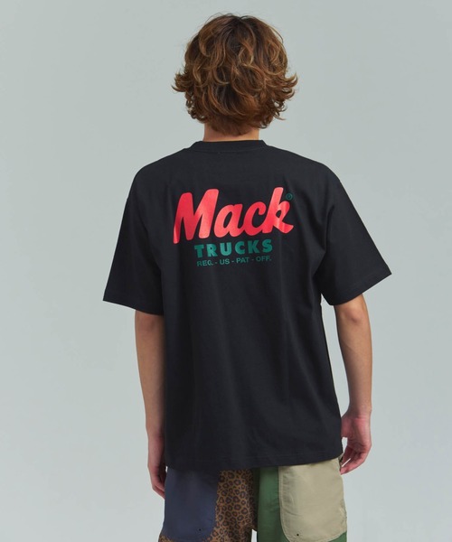 HOUSTON(ヒューストン)の「HOUSTON-MACKTRUCKS HEAVYWEIGHT PT TEE②(Tシャツ/カットソー・メンズ・ブラック/ホワイト・L/M)」の18枚目の写真