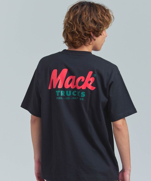 HOUSTON(ヒューストン)の「HOUSTON-MACKTRUCKS HEAVYWEIGHT PT TEE②(Tシャツ/カットソー・メンズ・ブラック/ホワイト・L/M)」の19枚目の写真