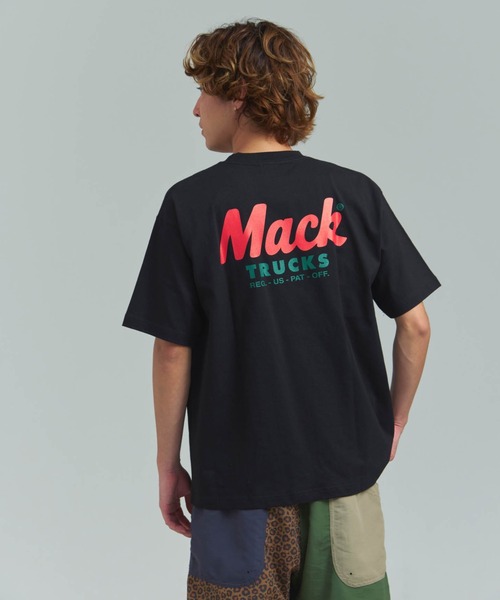HOUSTON(ヒューストン)の「HOUSTON-MACKTRUCKS HEAVYWEIGHT PT TEE②(Tシャツ/カットソー・メンズ・ブラック/ホワイト・L/M)」の20枚目の写真