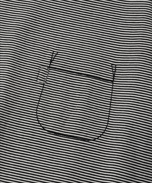 NONBLANK(ノンブランク)の「ピンストライプTシャツ_BLACK(Tシャツ/カットソー・メンズ・ブラック・MEDIUM/LARGE/X-LARGE)」の4枚目の写真