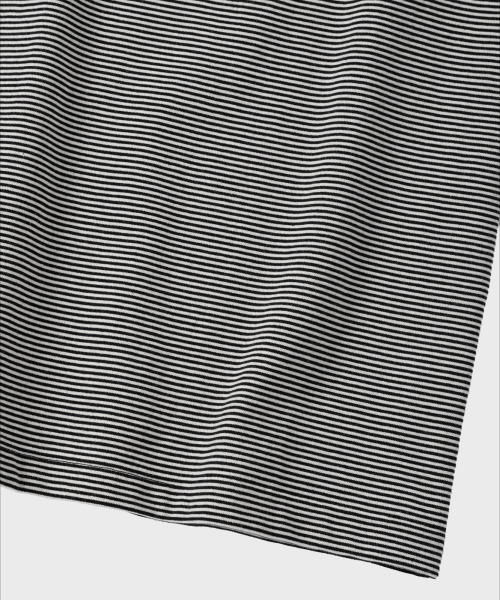 NONBLANK(ノンブランク)の「ピンストライプTシャツ_BLACK(Tシャツ/カットソー・メンズ・ブラック・MEDIUM/LARGE/X-LARGE)」の6枚目の写真
