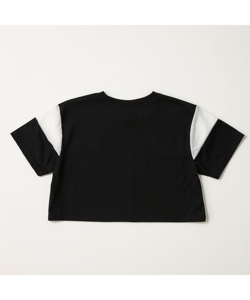 FILA（フィラ）の「FILA フィラ 半袖Tシャツ 切替デザイン ロゴ ショート丈（Tシャツ/カットソー・キッズ・杢グレー/オフホワイト/ブラック・110cm/120cm/130cm/140cm/160cm/150cm）」の10枚目の写真