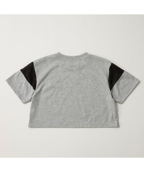 FILA（フィラ）の「FILA フィラ 半袖Tシャツ 切替デザイン ロゴ ショート丈（Tシャツ/カットソー・キッズ・杢グレー/オフホワイト/ブラック・110cm/120cm/130cm/140cm/160cm/150cm）」の7枚目の写真