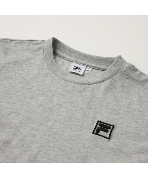 FILA（フィラ）の「FILA フィラ 半袖Tシャツ 切替デザイン ロゴ ショート丈（Tシャツ/カットソー・キッズ・杢グレー/オフホワイト/ブラック・110cm/120cm/130cm/140cm/160cm/150cm）」の6枚目の写真