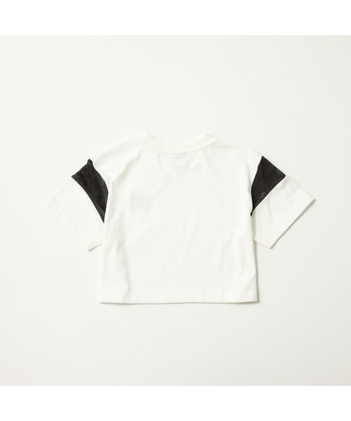 FILA（フィラ）の「FILA フィラ 半袖Tシャツ 切替デザイン ロゴ ショート丈（Tシャツ/カットソー・キッズ・杢グレー/オフホワイト/ブラック・110cm/120cm/130cm/140cm/160cm/150cm）」の13枚目の写真