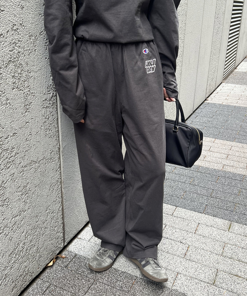 Champion（チャンピオン）の「別注【CHAMPION*JOURNAL STANDARD by HOLIDAY】 16s/1 Jersey PANT（スウェットパンツ・レディース・ブラック系その他/チャコールグレー/ネイビー/ブラウン/ピンク・FREE）」の21枚目の写真