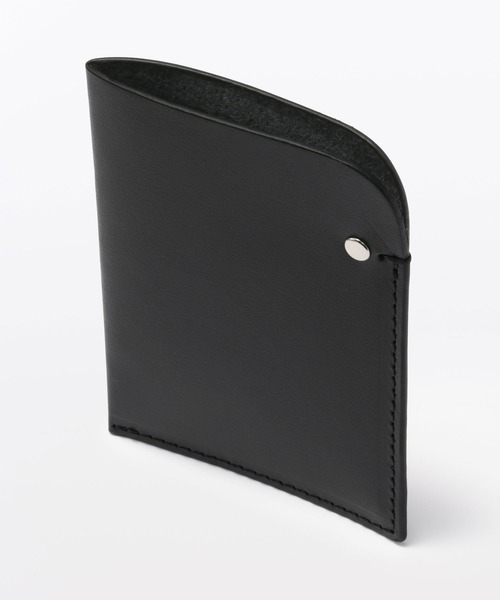 絶対無敵ラジンオー　カードケース 黒 MUJI Labo〕オリーブ油の副産物で鞣したレザー カードケース（カード