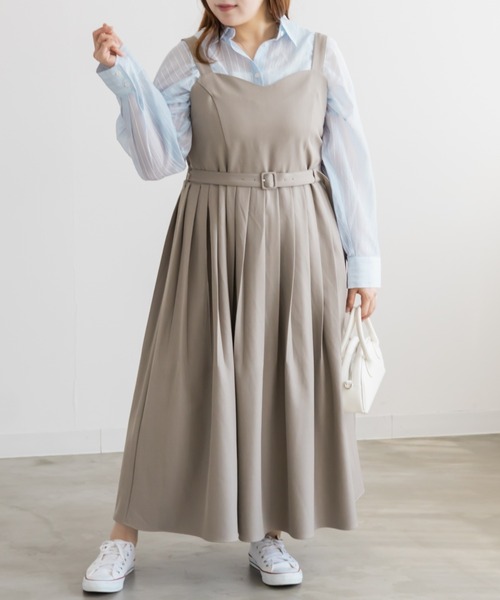 CLETTE(クレット)の「CLETTEオリジナルシアーストライプシャツ(シャツ/ブラウス・レディース・ブルー/イエロー/ベージュ・4L/3L/LL)」の10枚目の写真