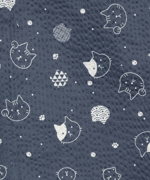 TETE(テット)の「【TETE SELECTION】7分丈リップルプリントパンツ/総柄 ウエストゴム リラックス 涼しい(その他パンツ・レディース・ブラック/グレー/ネイビー・X-LARGE/LARGE/MEDIUM)」の18枚目の写真