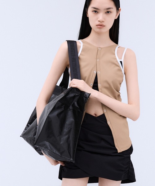 THINGS THAT MATTER(シングス ザット マター)の「TWO-WAY LEISURE TOTE / ツーウェイ レジャー トート(ショルダーバッグ・レディース・シルバー/ブラック/ブラック×レッド・FREE)」の11枚目の写真