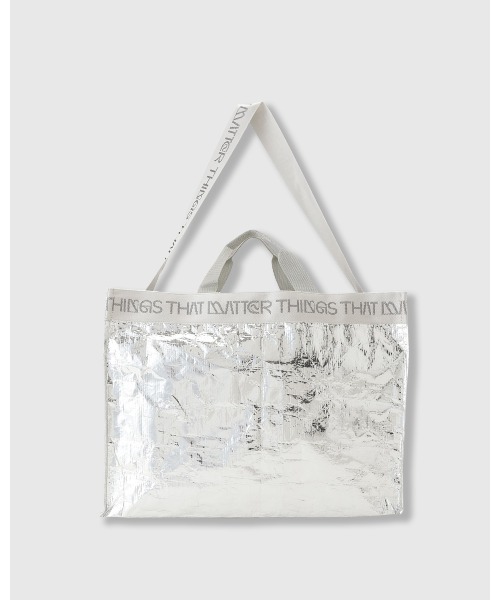 THINGS THAT MATTER(シングス ザット マター)の「TWO-WAY LEISURE TOTE / ツーウェイ レジャー トート(ショルダーバッグ・レディース・シルバー/ブラック/ブラック×レッド・FREE)」の21枚目の写真