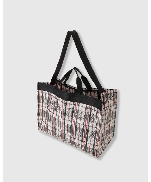 THINGS THAT MATTER(シングス ザット マター)の「TWO-WAY LEISURE TOTE / ツーウェイ レジャー トート(ショルダーバッグ・レディース・シルバー/ブラック/ブラック×レッド・FREE)」の16枚目の写真