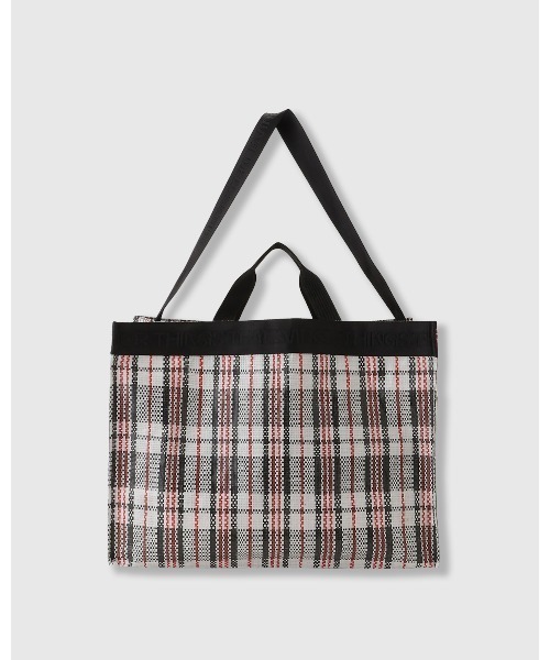 THINGS THAT MATTER(シングス ザット マター)の「TWO-WAY LEISURE TOTE / ツーウェイ レジャー トート(ショルダーバッグ・レディース・シルバー/ブラック/ブラック×レッド・FREE)」の17枚目の写真
