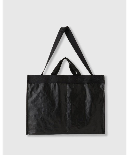 THINGS THAT MATTER(シングス ザット マター)の「TWO-WAY LEISURE TOTE / ツーウェイ レジャー トート(ショルダーバッグ・レディース・シルバー/ブラック/ブラック×レッド・FREE)」の20枚目の写真