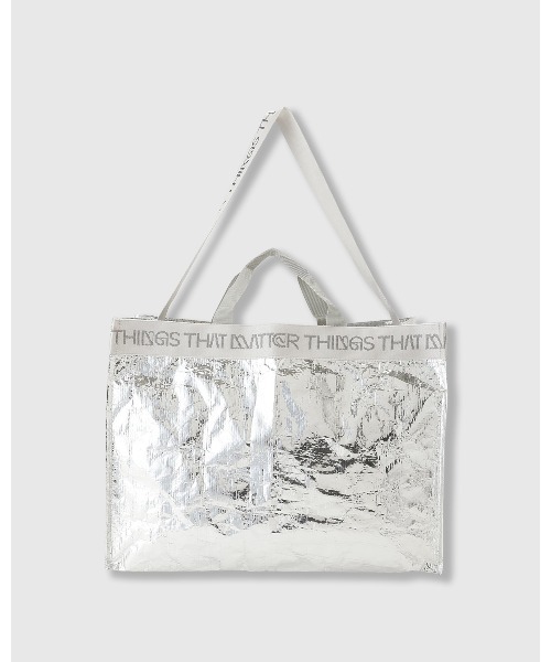THINGS THAT MATTER(シングス ザット マター)の「TWO-WAY LEISURE TOTE / ツーウェイ レジャー トート(ショルダーバッグ・レディース・シルバー/ブラック/ブラック×レッド・FREE)」の22枚目の写真
