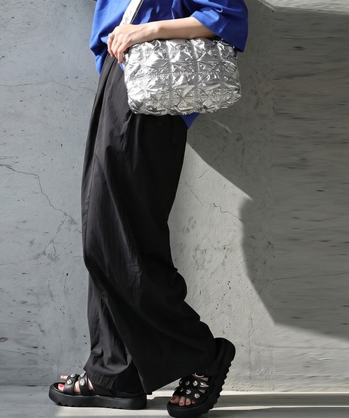 antiqua(アンティカ)の「ドロストコード ワイド バルーンパンツ(その他パンツ・レディース・グレー/ブラック・C/LARGE/MEDIUM)」の10枚目の写真