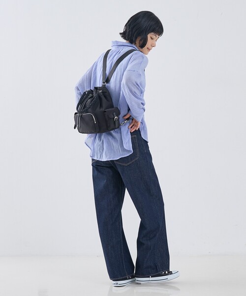 collex(コレックス)の「3WAY撥水ナイロンミニリュック(バックパック/リュック・レディース・グレイッシュベージュ/ブラック・フリー)」の19枚目の写真