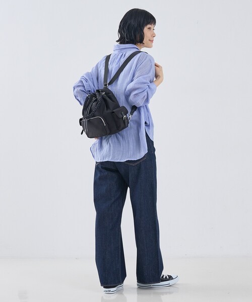 collex(コレックス)の「3WAY撥水ナイロンミニリュック(バックパック/リュック・レディース・グレイッシュベージュ/ブラック・フリー)」の20枚目の写真
