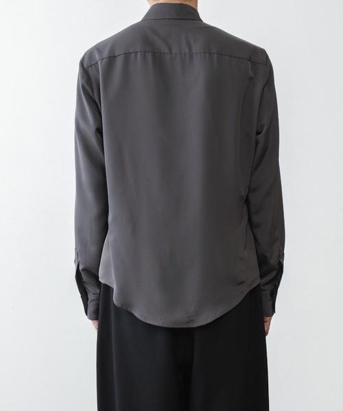 ato（アトウ）の「Crepe de Chine SHIRT（シャツ/ブラウス・メンズ・ブラック/グレー/ホワイト・44/46/48）」の7枚目の写真