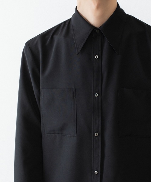 ato(アトウ)の「Crepe de Chine SHIRT(シャツ/ブラウス・メンズ・ブラック/グレー/ホワイト・44/46/48)」の22枚目の写真