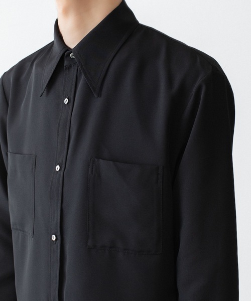 ato（アトウ）の「Crepe de Chine SHIRT（シャツ/ブラウス・メンズ・ブラック/グレー/ホワイト・44/46/48）」の22枚目の写真