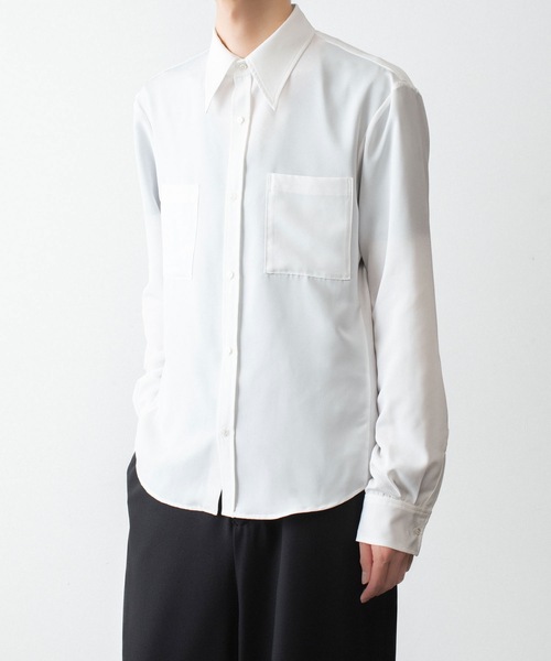 ato（アトウ）の「Crepe de Chine SHIRT（シャツ/ブラウス・メンズ・ブラック/グレー/ホワイト・44/46/48）」の18枚目の写真