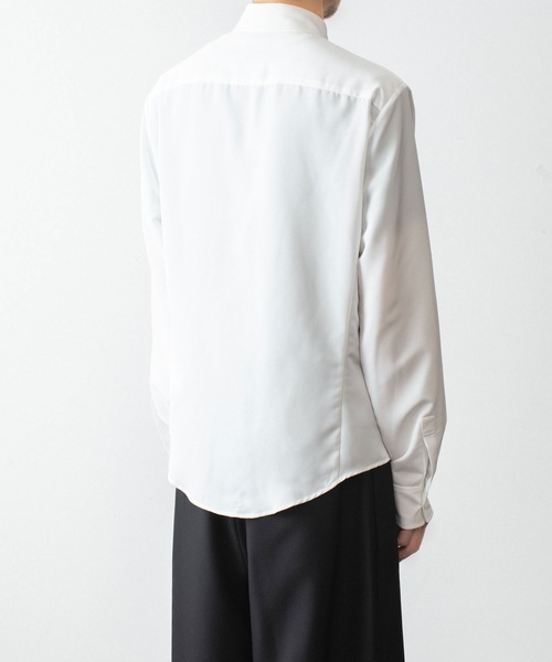 ato（アトウ）の「Crepe de Chine SHIRT（シャツ/ブラウス・メンズ・ブラック/グレー/ホワイト・44/46/48）」の16枚目の写真