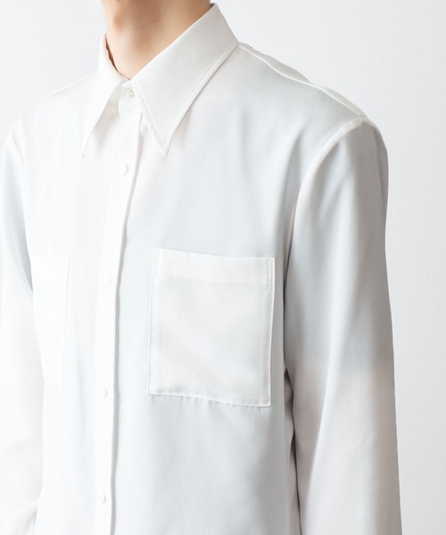 ato（アトウ）の「Crepe de Chine SHIRT（シャツ/ブラウス・メンズ・ブラック/グレー/ホワイト・44/46/48）」の13枚目の写真