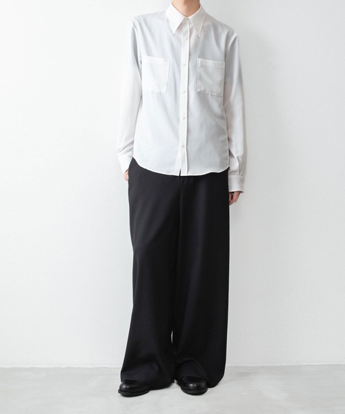 ato（アトウ）の「Crepe de Chine SHIRT（シャツ/ブラウス・メンズ・ブラック/グレー/ホワイト・44/46/48）」の11枚目の写真
