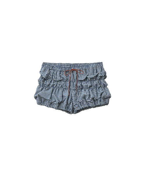 UUUUP（ユープ）の「ボノバルーンショーツ - ブルーチェック（その他パンツ・レディース・その他・MEDIUM/SMALL）」の3枚目の写真