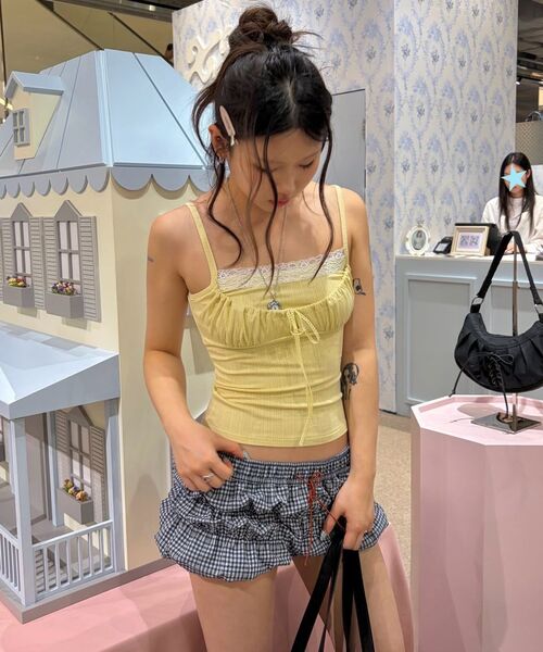 UUUUP（ユープ）の「ボノバルーンショーツ - ブルーチェック（その他パンツ・レディース・その他・MEDIUM/SMALL）」の4枚目の写真