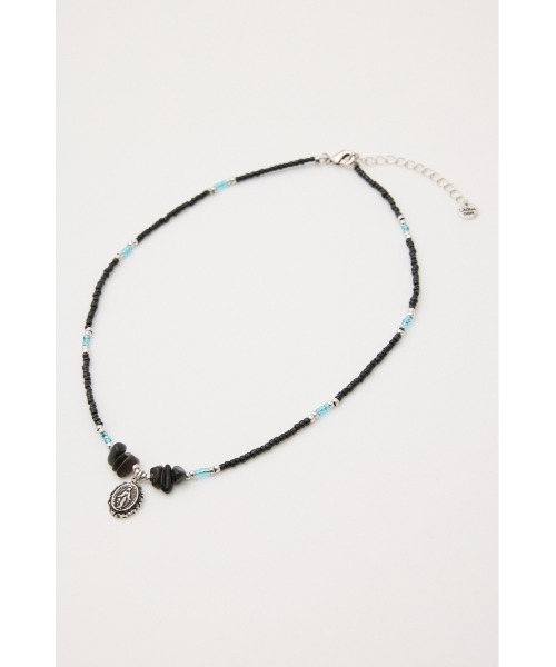 LAGUA GEM（ラグアジェム）の「MEDAL BEADS ネックレス（ネックレス・レディース・ホワイト/ブラック・FREE）」の11枚目の写真