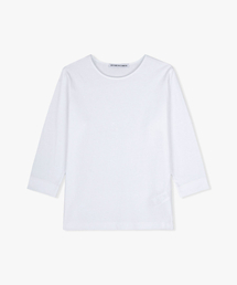 Cotton 3/4 Sleeve T-Shirts (White)